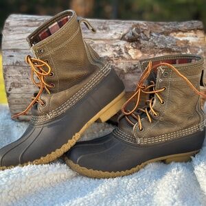 LL Bean Women's Bean Boots, 8" Flannel-Lined Insulated 7 Medium